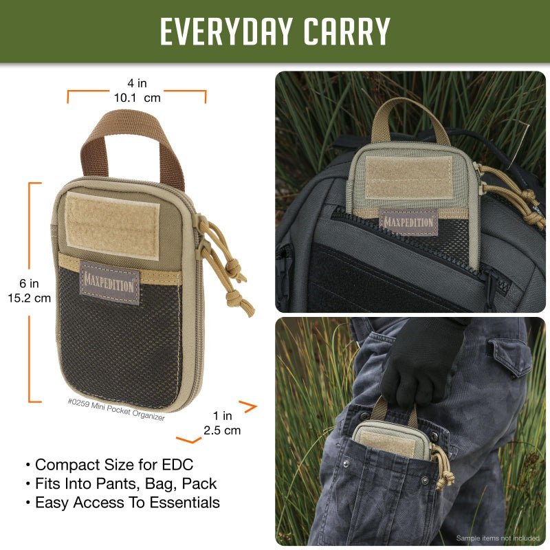 Maxpedition Mini Pocket Organizer (Khaki) - Image 2