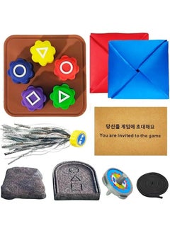 Tiokkss Korean Traditional Game Set, Family Party Stone Catch Game, Hand-Eye Coordination Training Game for Multiplayer Games  - Image 1