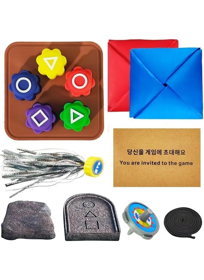 Tiokkss Korean Traditional Game Set, Family Party Stone Catch Game, Hand-Eye Coordination Training Game for Multiplayer Games  - Image 1