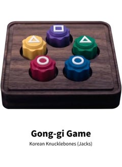 Tiokkss Korean Traditional Game Set, Family Party Stone Catch Game, Hand-Eye Coordination Training Game for Multiplayer Games  - Image 4