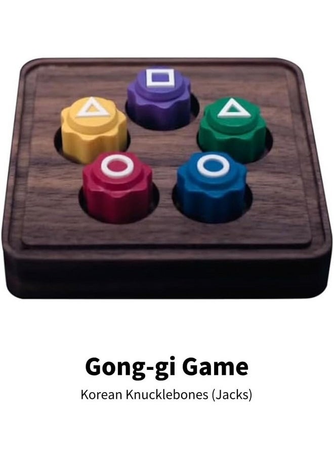 Tiokkss Korean Traditional Game Set, Family Party Stone Catch Game, Hand-Eye Coordination Training Game for Multiplayer Games  - Image 4