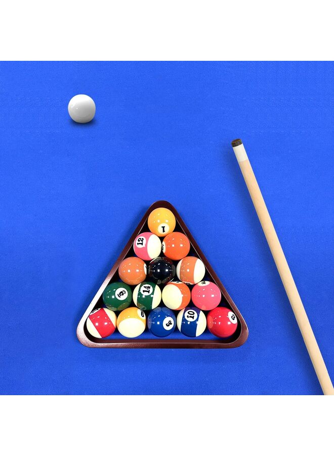 LAMAY Solid Wood Pool Ball Rack Billiard Ball Triangle Rack, Pool Table Ball Holder Positioning Rack,2-1/4" Pool Ball Rack(RED) - Image 3