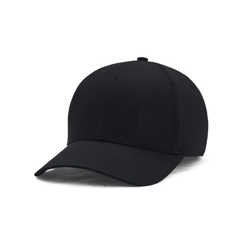 Under Armour Men's Iso-Chill ArmourVent Stretch Fit Hat, (001) Black / / Castlerock, Medium/Large - Image 1
