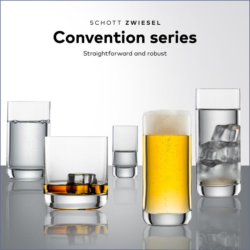 SCHOTT ZWIESEL كأس شوت زويزل كونفنتيون للمشروبات الطويلة (مجموعة من 6)، أكواب مشروبات مثلجة للكوكتيلات، آمنة للغسل في غسالة الصحون، مصنوعة من كريستال تريتان الآلي، مصنوعة في ألمانيا (12.5 أونصة) - Image 5