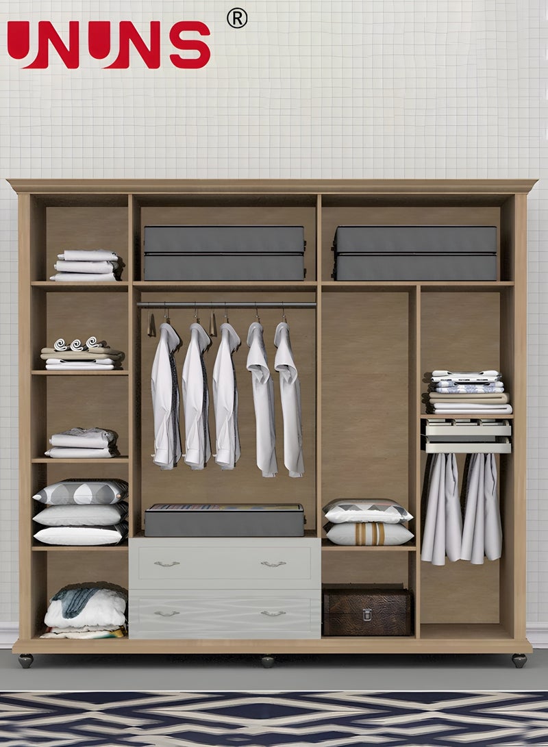 UNUNS 100L Under Bed Storage Bags,Underbed Storage Containers With Reinforced Handles,Large Capacity Clothes Storage Bags,Foldable Storage Organizer For Blanket Pillows Clothes And Quilts,2 Packs - Image 3