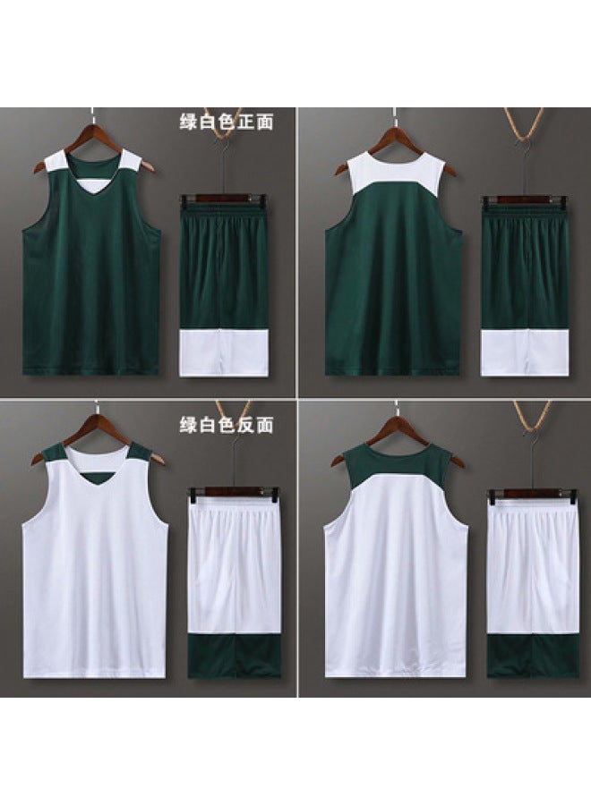 High-resistant Double-sided Basketball Suit Children's Adult Vest College Student Team Compeion Training Jersey Team Uniform Print