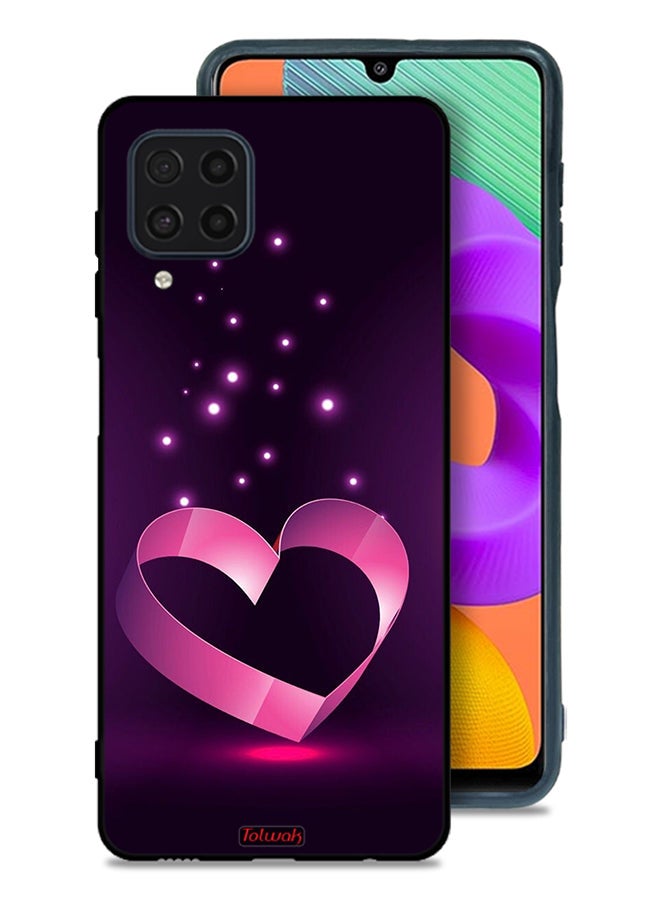 Tolwak Samsung Galaxy M22 Protective Case Cover Heart Art - Image 1