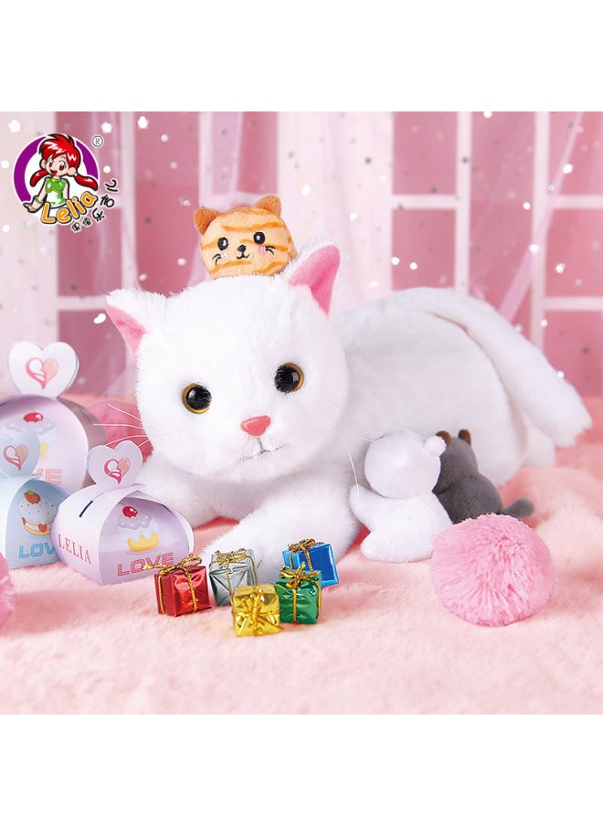 Electric Simulation Baby Cat Can Sing Can Call Cat Children Intelligent Plush Doll Doll Boys And Girls Toys-Color:Orange Raw Cat  - Image 4