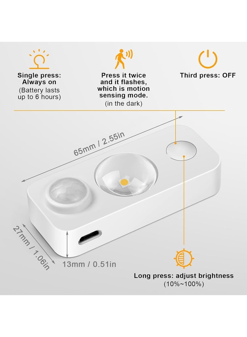 عام “4 مجموعة إضاءة خزانة LED، مضاعف الإضاءة وإضاءة ليلية بدون سلك، 90LM 3500K بيض فاتح، تصميم محمول، ببطارية قابلة للشحن عبر USB، إضاءة مطبخ، درج، شرفة” - Image 2