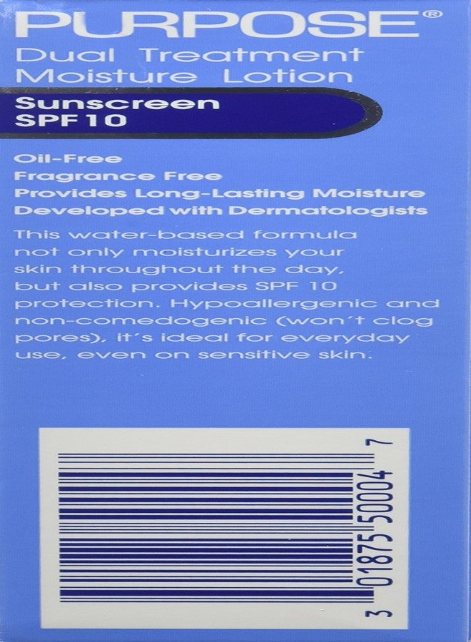 PURPOSE Dual Treatment Moisture Lotion with SPF 10 4 OZ (Pack of 4) - Image 4