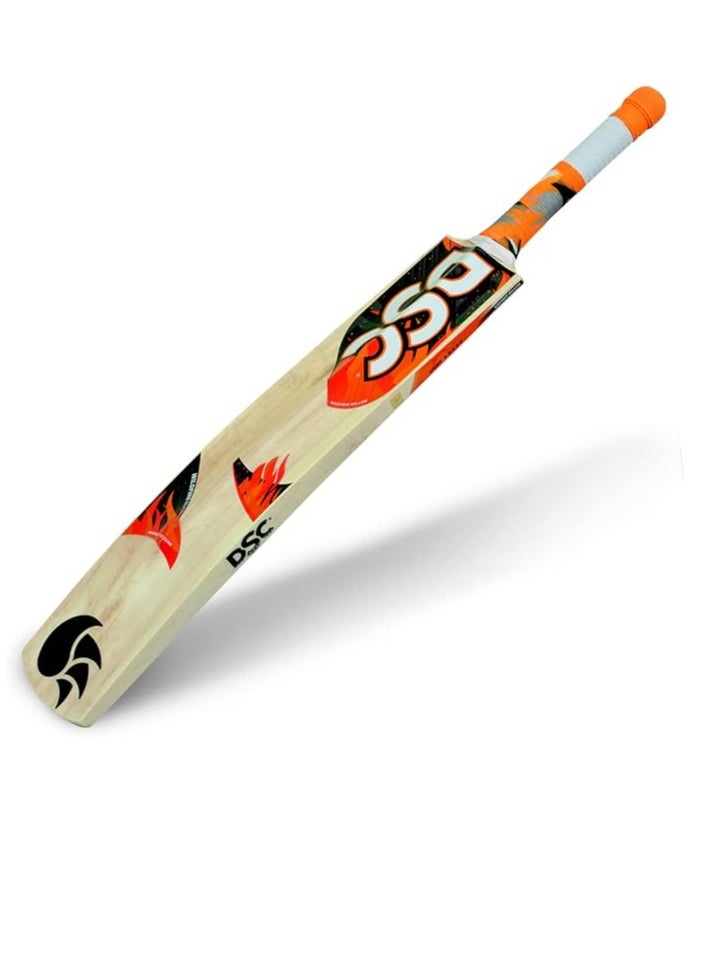 DSC - Wildfire Blaze Cricket Bat for Tennis Ball| Size: 5 | Material: Kashmir Willow | For All-Round | Weight: 1180 - 1240 gms | Cross Weave Tape on Edges | For Tennis Ball - Image 1