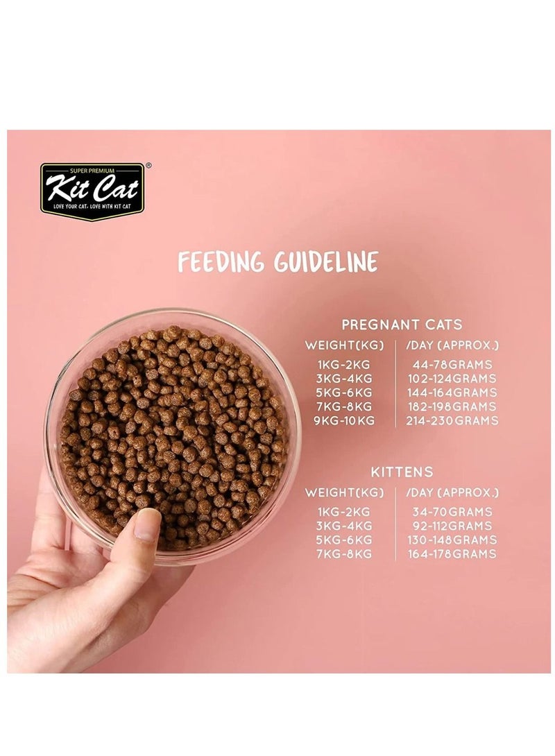 Kit Cat وصفة طعام جاف للقطط الصغيرة بدون حبوب 10 كجم - Image 4
