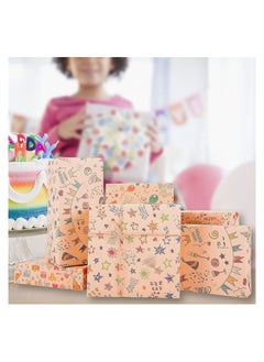 Excefore Gift Wrapping Paper 6 Sheets Gift Wrap for Birthday Holiday Wedding Party Kids Gift Wrapping Kraft Paper Roll Holiday Gift Wrapping Paper DIY Set Size 70cmX50cm 6 Sheets  - Image 3