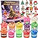 WUJYLY Christmas Slime Kit 24 Pack Slime Party Favors for Kids Xmas Stickers Charms Christmas Stocking Stuffers for Kids Super Soft NonSticky DIY Surprise Slime for Girls Boys - Image 2