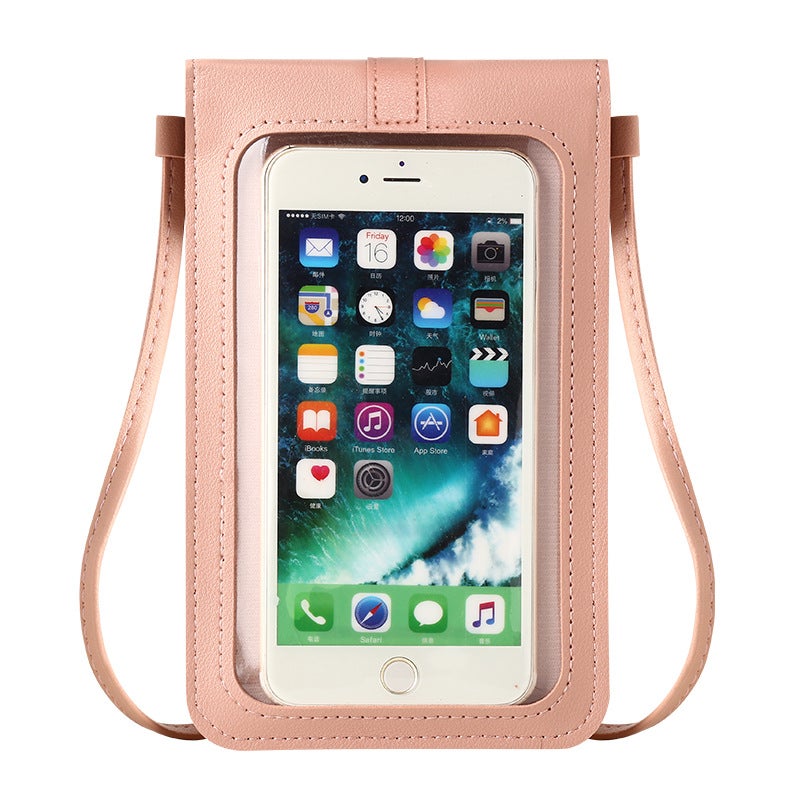 New Mobile Phone Bag Women'S Fashion Mini Female Student Korean-Style All-Match Coin Purse Transparent Touch Screen Small Bag Crossbody Bag - Image 3