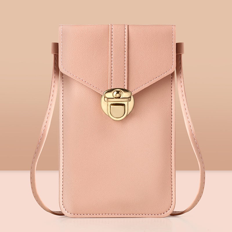 New Mobile Phone Bag Women'S Fashion Mini Female Student Korean-Style All-Match Coin Purse Transparent Touch Screen Small Bag Crossbody Bag - Image 2