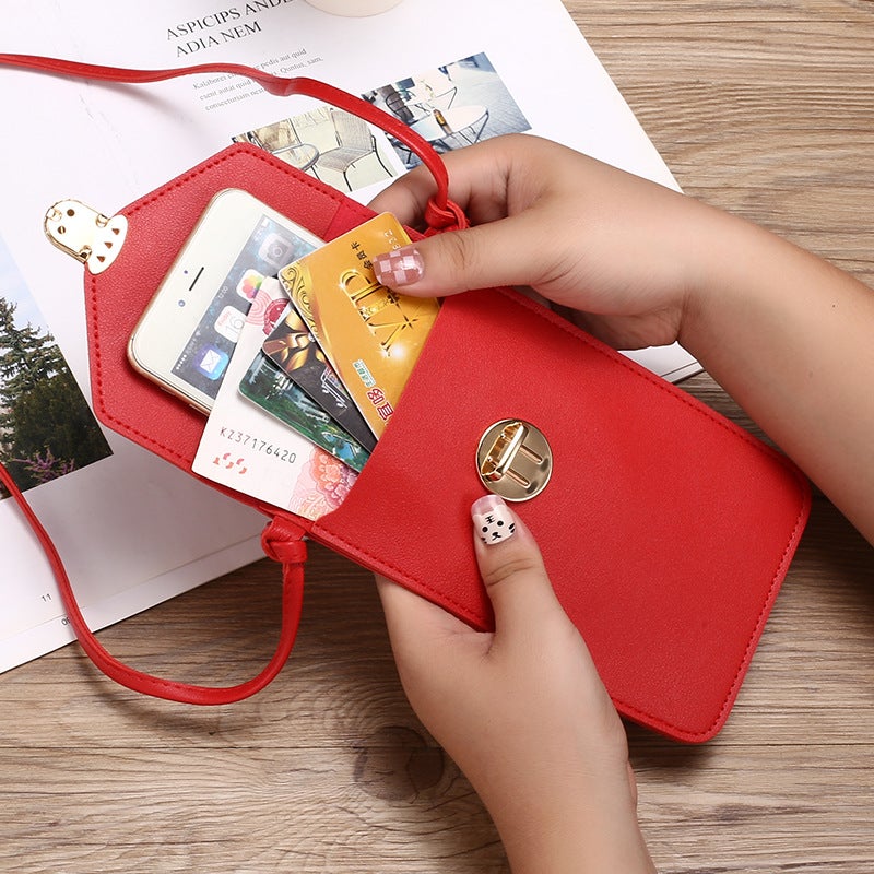 New Mobile Phone Bag Women'S Fashion Mini Female Student Korean-Style All-Match Coin Purse Transparent Touch Screen Small Bag Crossbody Bag - Image 5