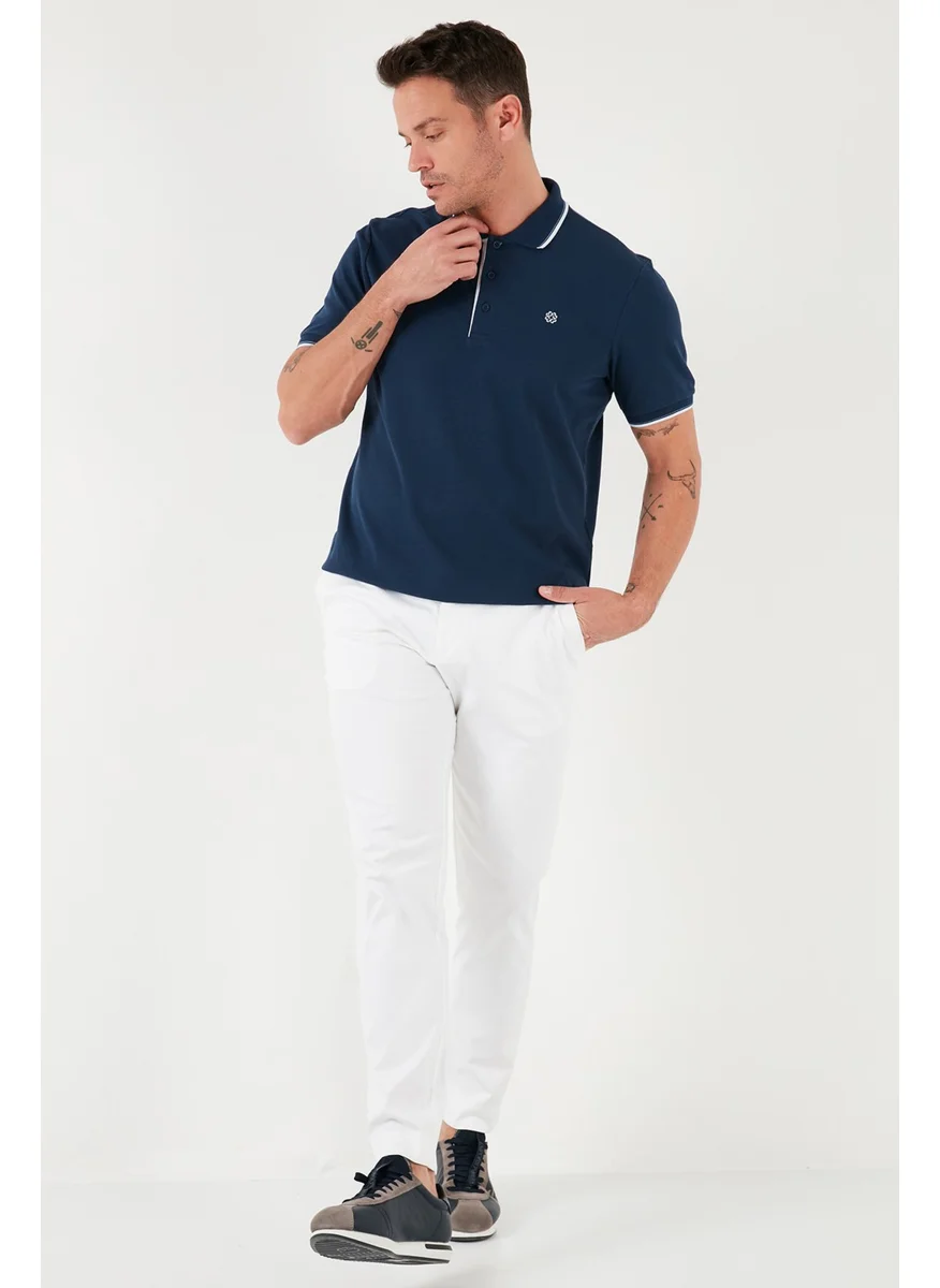 Buratti Cotton Slim Fit Stripe Detailed Buttoned Polo Collar 3-Pack T Shirt Men's T Shirt 5902118S3