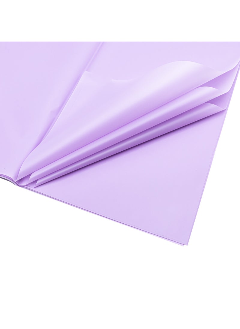 Gulf Flowers Gulf Flowers Purple Film Must Have – 53 Micron, 58x58cm – Pack of 20 Wrapping Sheets for Bouquets, Gifts & Crafts – Waterproof & Tear-Resistant Flower Wrapping Film 