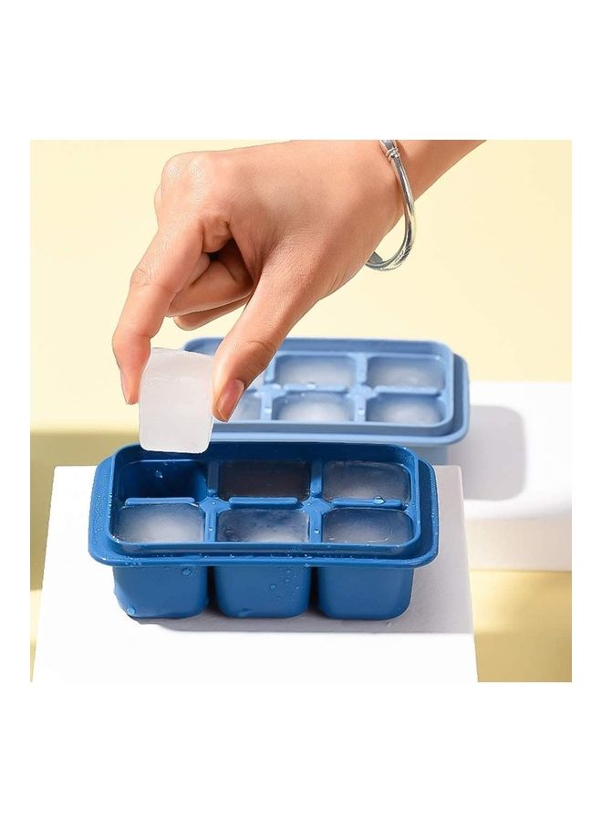 3 Packs With Removable Lid Easy Release Flexible Ice Cube Mold Multicolour - Image 5