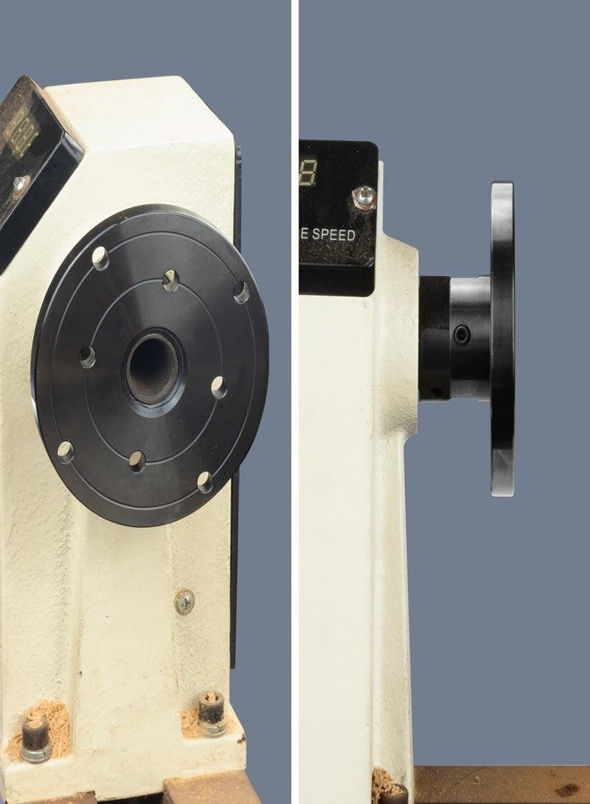 DEEFIINE 4" Wood Lathe Steel Faceplate Chucks,Faceplate for Wood Lathe,Lathe Face Plate Fit for 1-1/4''X8TPI Spindle without Screwchuck - Image 5