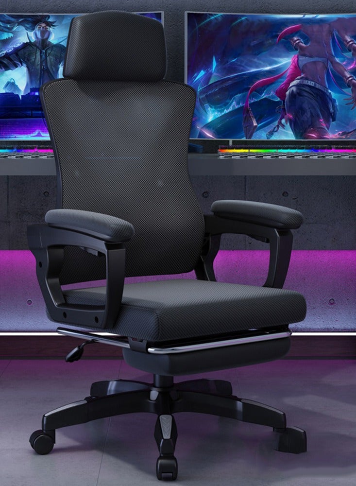 Office Chair Computer Desk Chair Ergonomic Gaming Chairs Home Office Desk Chair Mesh Chair Comfortable Game Chairs with Headrest and High Back Mesh Swivel Office Task Chair