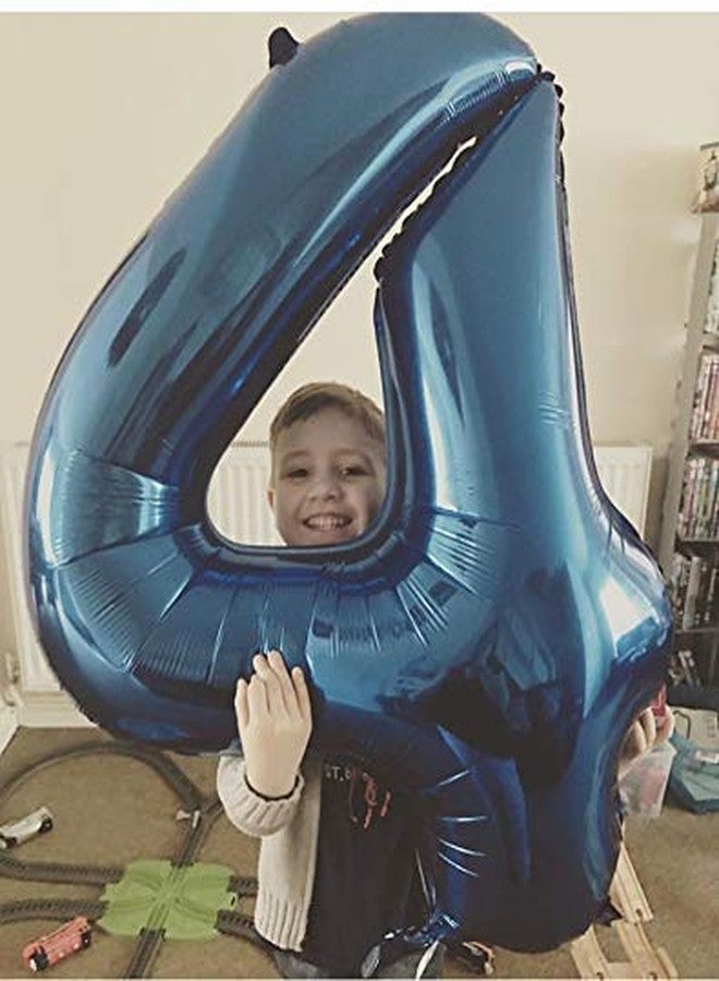 Tellpet Number 4 Balloon, Blue, 40 Inch - Image 4