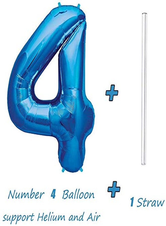 Tellpet Number 4 Balloon, Blue, 40 Inch - Image 3
