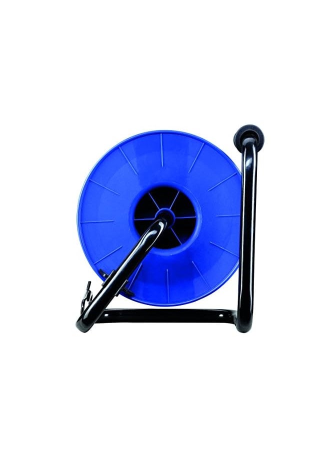 MASTERPLUG - MSTHDCT50134 Four Socket Medium Open Cable Reel Extension Lead with Handle, 50 Metres, Blue - Image 1