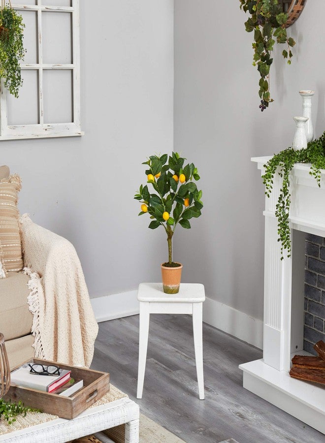 Nearly Natural 24in. Lemon Artificial Tree - Image 4
