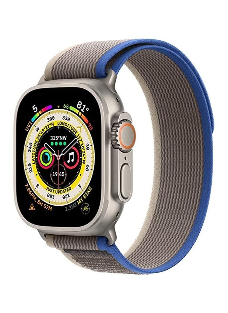 TWEGGON - Apple Watch Trail Loop Band for 46mm/45mm/44mm/49mm Blue/Grey - Image 1