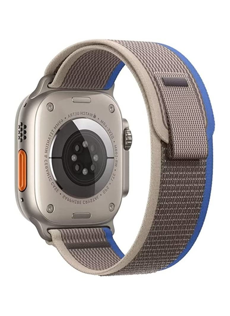 TWEGGON - Apple Watch Trail Loop Band for 46mm/45mm/44mm/49mm Blue/Grey - Image 1