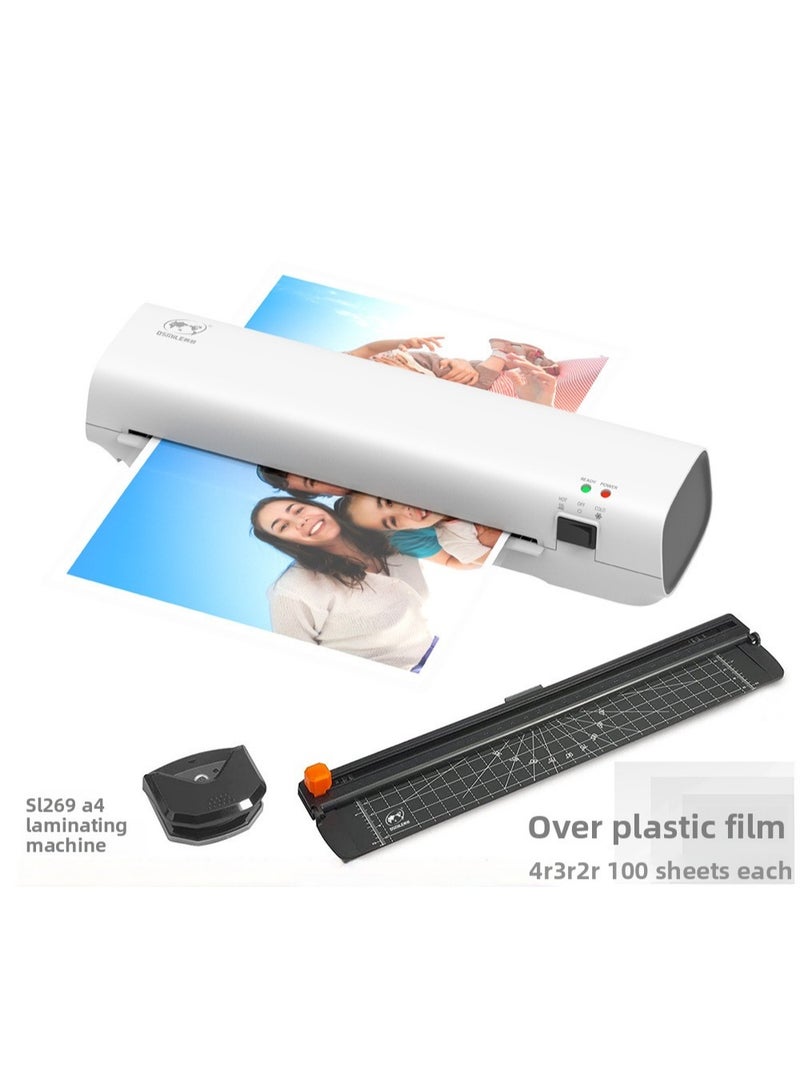 OSMILE Photo Laminator OSMILE SL269 — Fast A4 230mm Width, 220mm/min, 125μm Pouches, Quick Heat 3–5min, Low Noise, Includes 2R/3R/4R Pouches ×100, UK Plug | Photo Laminator - Image 1