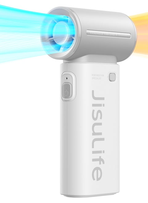 Jisulife Elec 9  Handheld Turbo Fan with Adjustable Speeds  3600mAh Rechargeable Battery