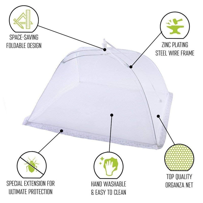Portible Portible Food Cover Tent Umbrella PopUp Mosquito Protection Mesh Screen Reusable and Collapsible 3  - Image 5