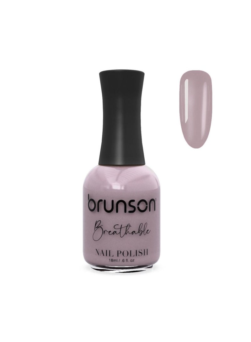Brunson Breathable Nail Polish Halal Nail Lacquer Wudu friendly Quick Dry long lasting but easy peel off Glossy Shine Water Based Nail paint 18ml