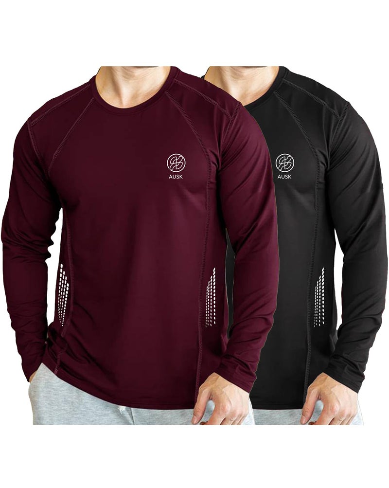 AUSK Men T-Shirt || Sports T-Shirt for Men || Printed Combo of 2 T Shirts - Image 1