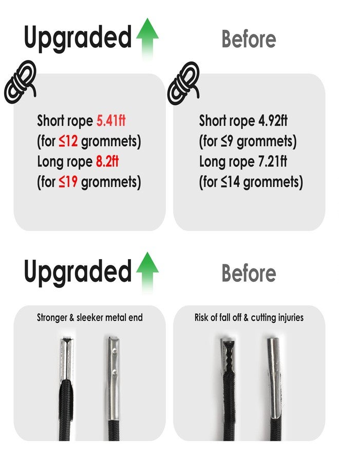UNEEDE 4 Cords Zero Gravity Chair Replacement Cord, Antigravity Chair Replacement,Universal Repair Cord Kit for Repairing Zero Gravity Chair(Black) - Image 2