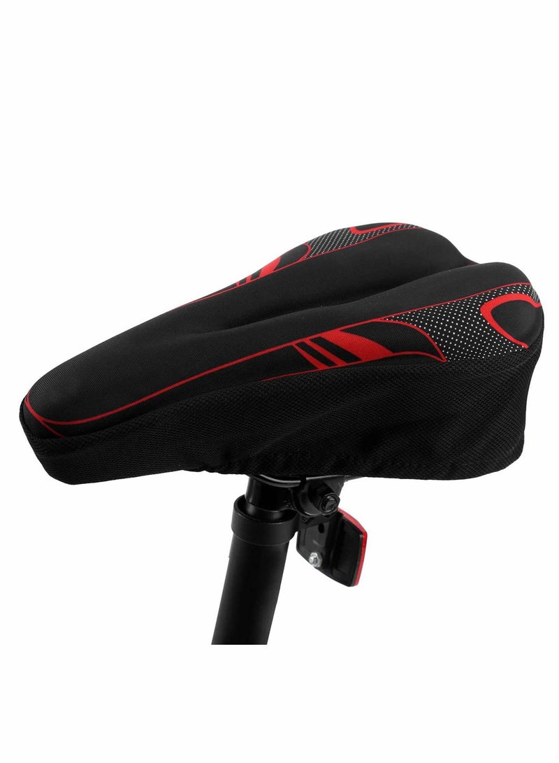 Generic Sports Bike Seat Cover, Gel Bicycle Saddle Pad, Bike Seat Cushion with Water & Dust Resistant Cover for Mountain Bike  - Image 1