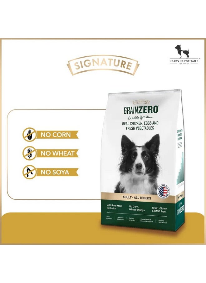 Grain Zero Signature Grain Zero Real Chicken, Egg and Vegetables Adult Dry Dog Food 3kg  - Image 3