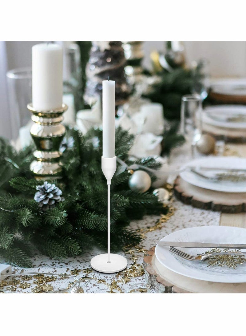 إكسفور 3 Pcs Candle Holders for Taper Candles, Decorative Candlestick Holder for Wedding, Dinning, Party, Fits 3/4 inch Thick CandleLed Candles - Image 3