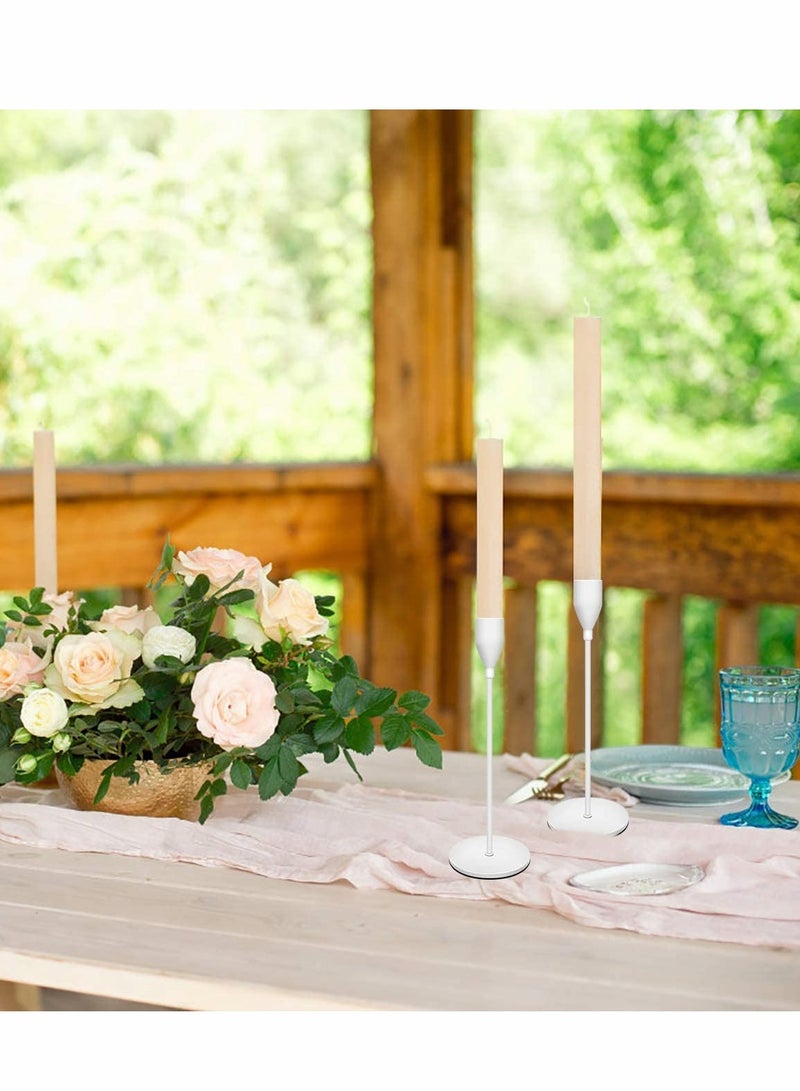 إكسفور 3 Pcs Candle Holders for Taper Candles, Decorative Candlestick Holder for Wedding, Dinning, Party, Fits 3/4 inch Thick CandleLed Candles - Image 4