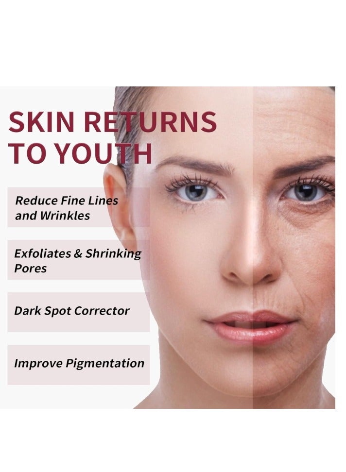 MOOYAM AHA 30% + BHA 2% Peeling Solution Exfoliating AHA 30% BHA 2% Peeling Solution Anti Acne Serum Chemical Peel for Face at Home BHA AHA Mask Red Peel BHA Liquid Exfoliant for Blemishes Wrinkle 30ml  - Image 5