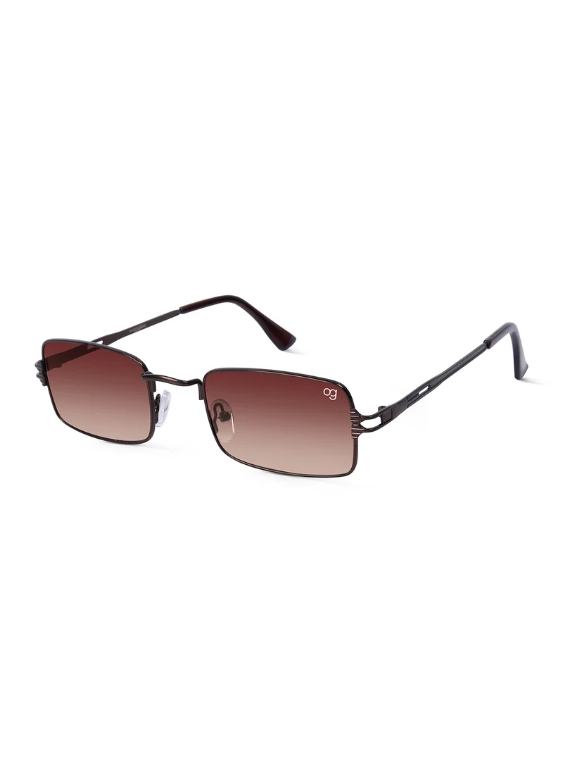 Woggles UV- Protected  Copper Rectangle Sunglasses