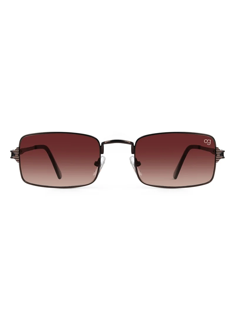 Woggles UV- Protected  Copper Rectangle Sunglasses