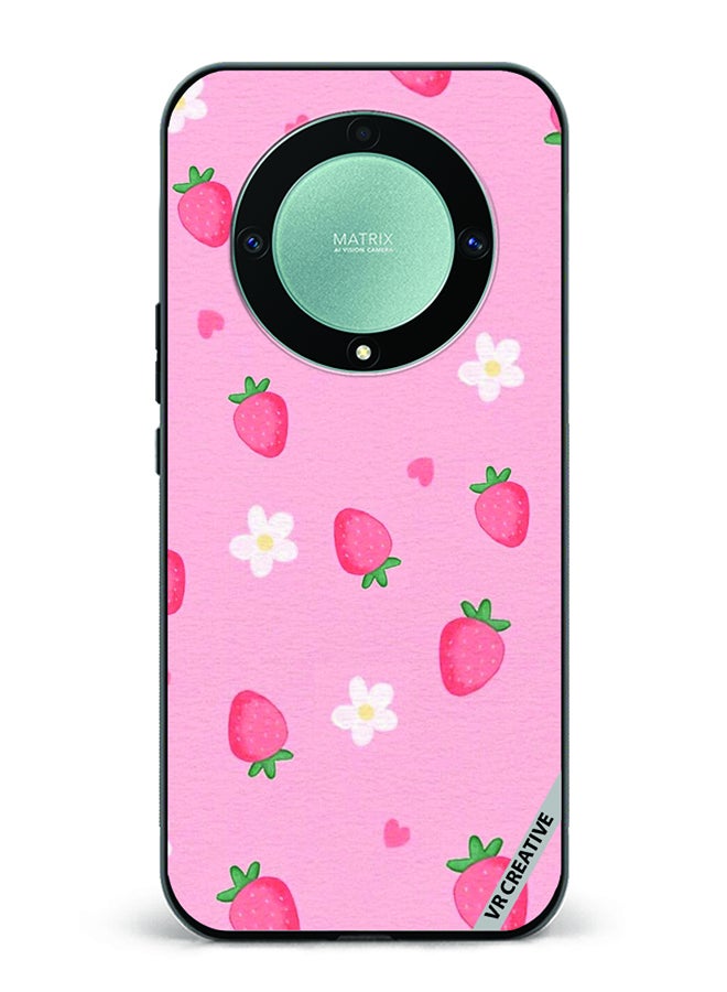 VR CREATIVE Protective Case Cover For Honor X9b Strawberry Design Multicolour - Image 1