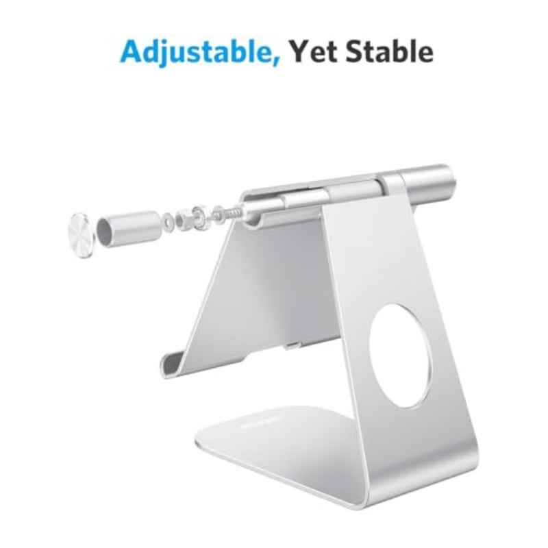 Tablet Stand Holder Adjustable, T1 Desktop Aluminum Tablet Dock Cradle Compatible with iPad Air/Mini, iPad 10.2/9.7, iPad Pro 11/12.9/13, Samsung Tab and More Up to 13 inch - Image 3