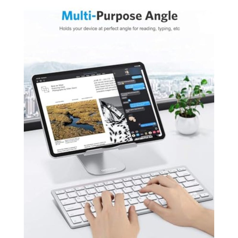Tablet Stand Holder Adjustable, T1 Desktop Aluminum Tablet Dock Cradle Compatible with iPad Air/Mini, iPad 10.2/9.7, iPad Pro 11/12.9/13, Samsung Tab and More Up to 13 inch - Image 5