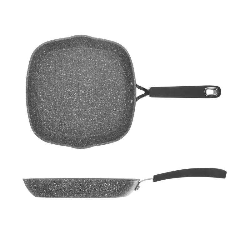 Simply Kitchen  Kasanova-New Petra Dark Grill Pan 28 Cm Grey  | Best Price UAE