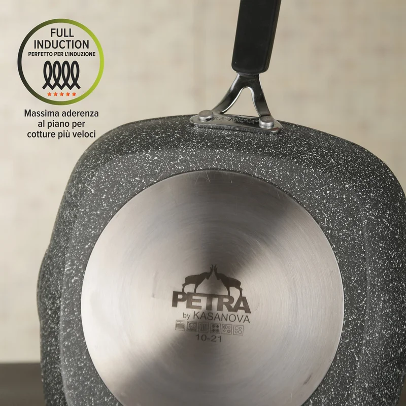 Simply Kitchen  Kasanova-New Petra Dark Grill Pan 28 Cm Grey  | Best Price UAE